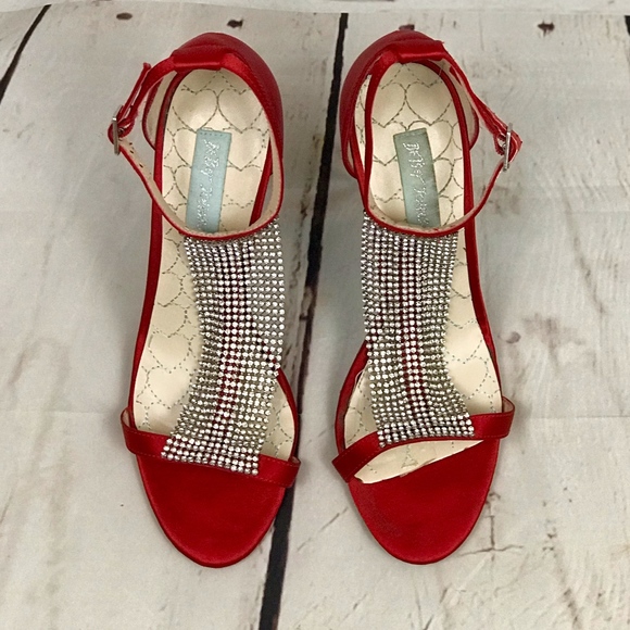 Betsey Johnson Shoes - Betsey Johnson | Red Satin Heels